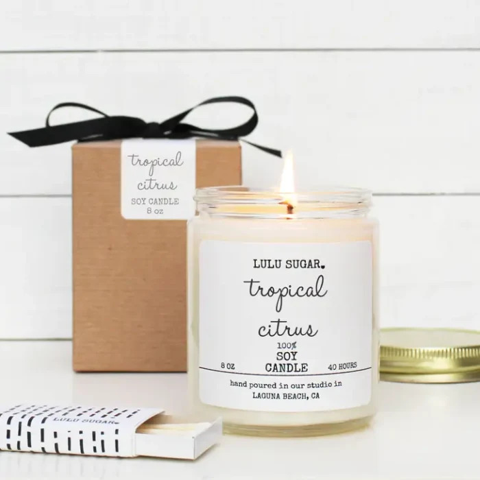 TROPICAL CITRUS SOY CANDLE IN TEMPE ARIZONA