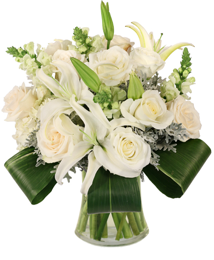 Rose and lily - Sympathy flowers delivery West Islip