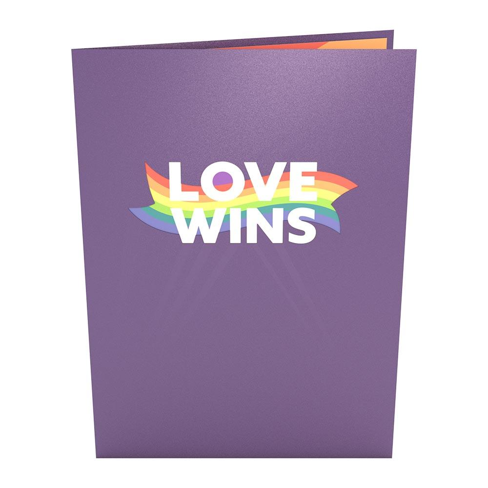 LOVE WINS LOVEPOP (POP-UP) KEEPSAKE GREETING CARD