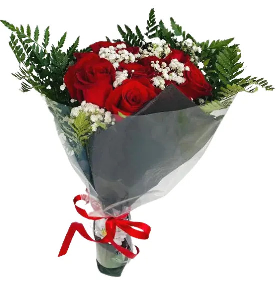 FIESTA 12, 18 OR 24 ROSE WRAPPED BOUQUET R-1758