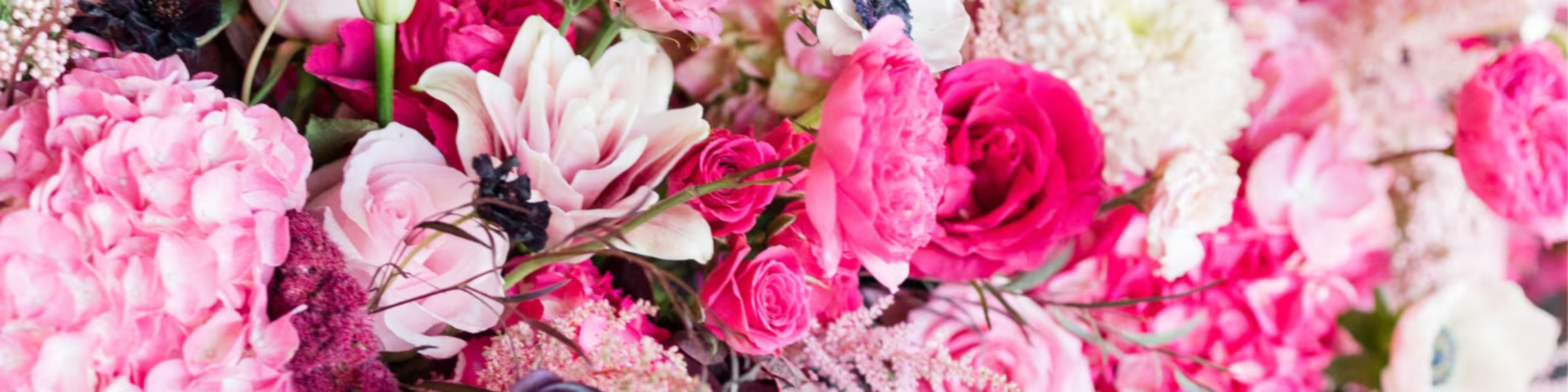 Arranging grouse pink flowers