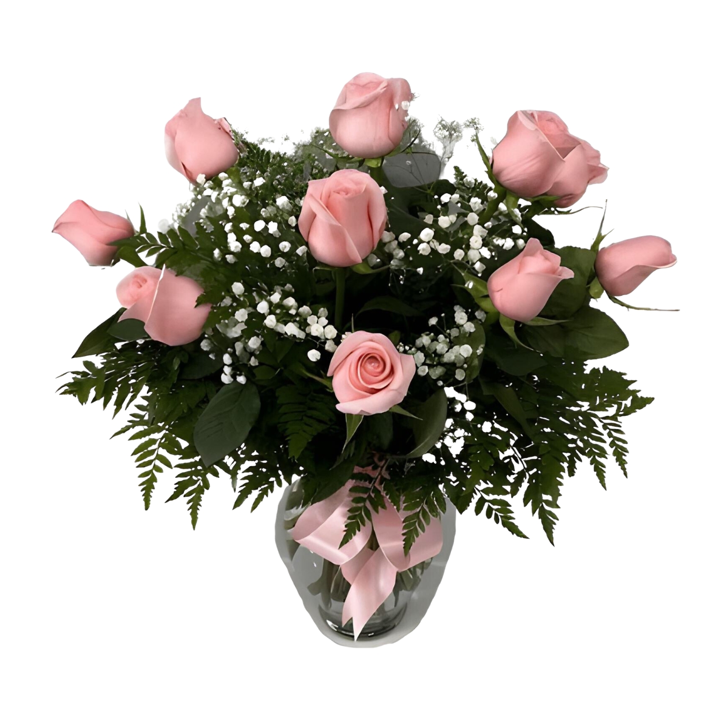12, 18 OR 24 Light Pink Roses R-215
