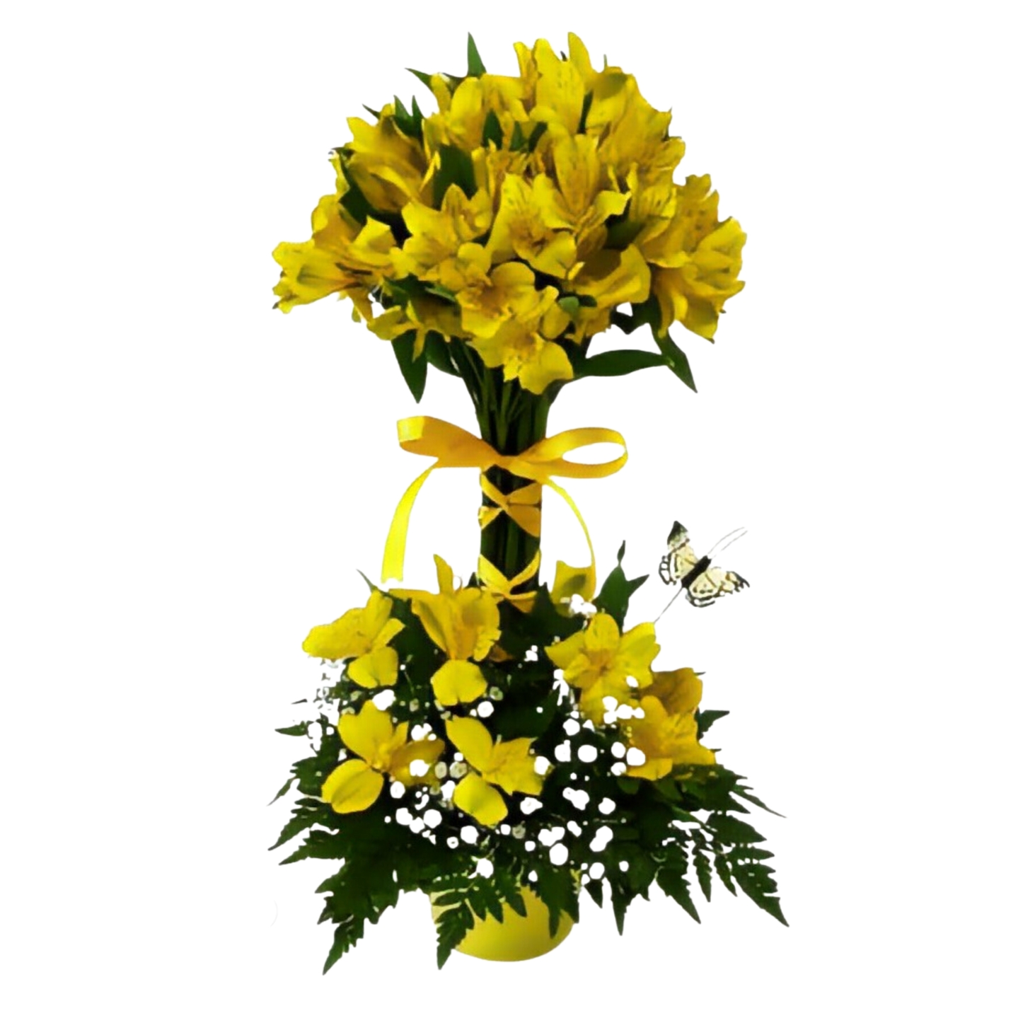 Yellow Sunburst Topiary IF-5014