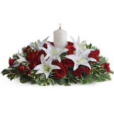 LUMINOUS LILIES CENTERPIECE