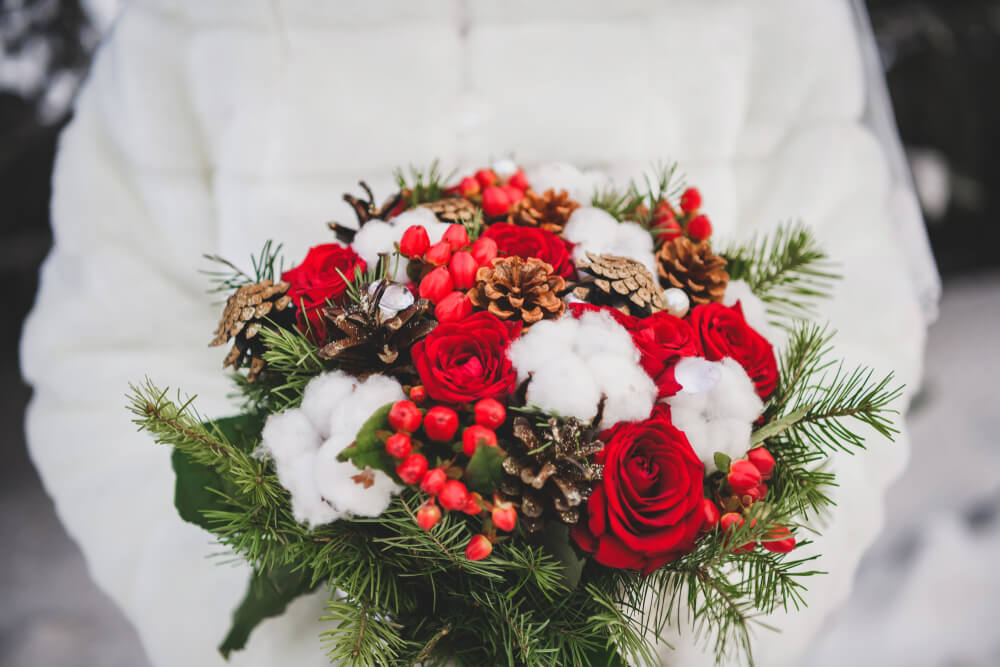 christmas flower arrangement