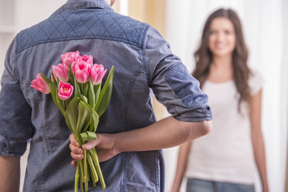 Women flowers for International Women's Day