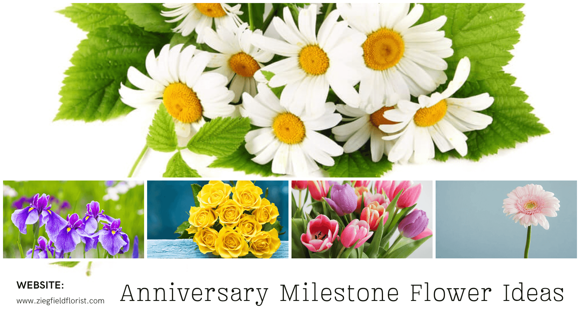Anniversary Milestone Flower Ideas
