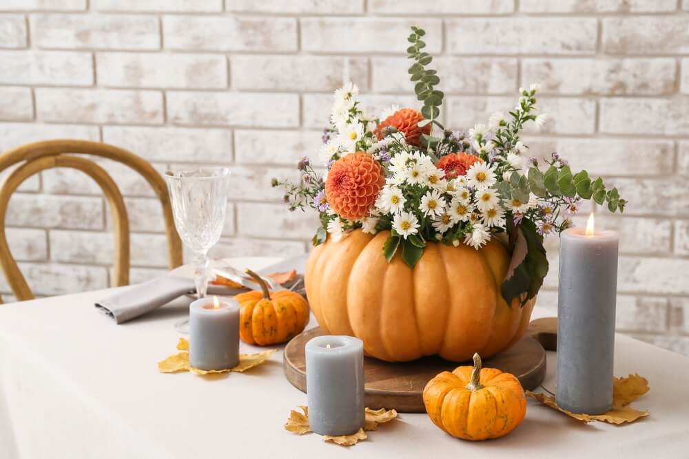 Halloween flower centerpieces
