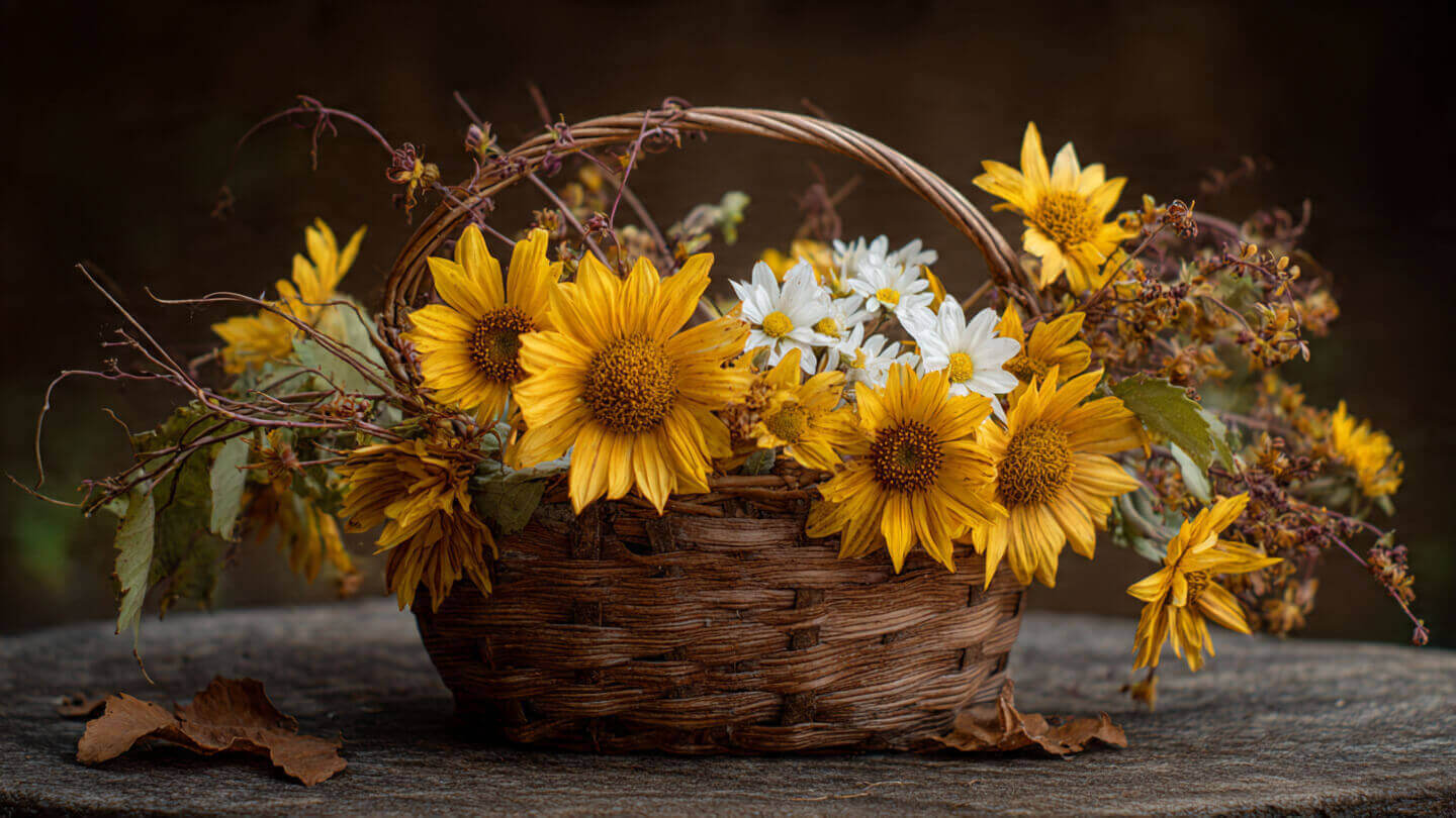 Rustic Autumn Basket - local florists in Virginia Beach